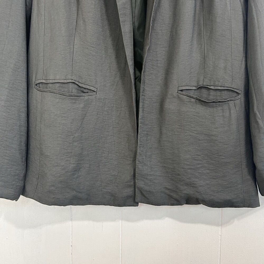 Lauren Conrad Blazer Size S Olive Green Open Blazer Long Sleeve Size Small - Picture 6 of 13